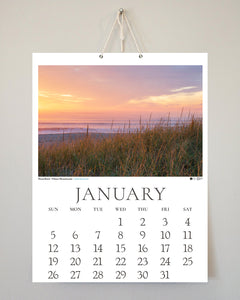 2025 Coastal New England Calendar with String