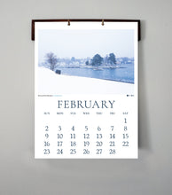 2025 Coastal New England Calendar with handcrafted hardwood hanger