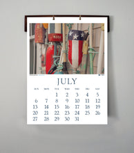 2025 Coastal New England Calendar with handcrafted hardwood hanger